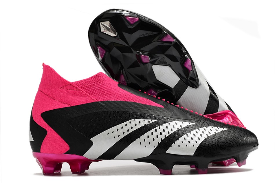 Adidas Predator Accuracy+ FG - noir blanc rose